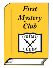 Drawing of book with yellow cover titled "First Mystery Club"