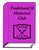 Drawing of book with pink cover titled "Traditional & Historical Club"