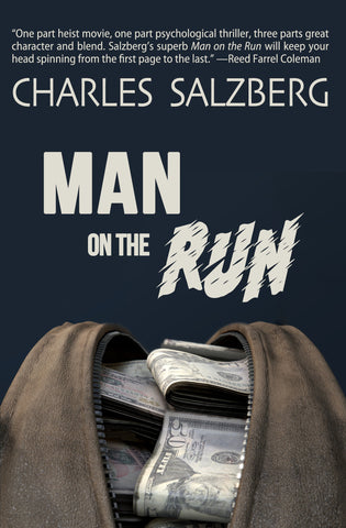 Charles Salzberg - Man on the Run - Signed Paperback