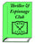 Drawing of book with green cover titled "Thriller & Espionage Club"